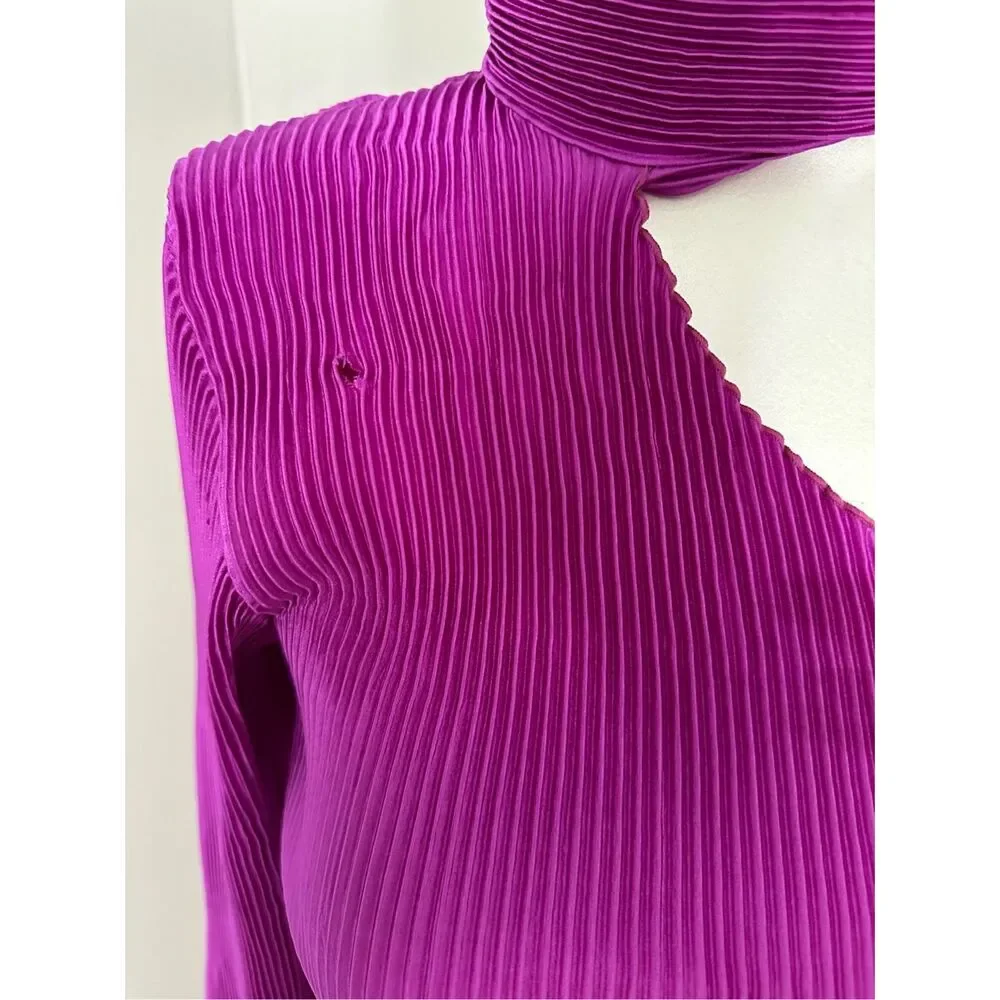 L'IDEE Soiree 90's Sleeved Gown in Grape Size AU8/US4 $365